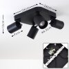 Kullaberg Ceiling Light black, 4-light sources