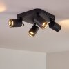 Kullaberg Ceiling Light black, 4-light sources