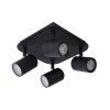 Ceiling Spotlight Lucide LENNERT LED black, 4-light sources