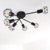Baripada Ceiling Light black, 6-light sources