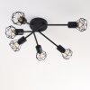 Baripada Ceiling Light black, 6-light sources