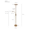 Steinhauer MEXLITE Floor Lamp LED bronze, 2-light sources