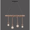 Pendant Light Leuchten Direkt ROPE brown, Light wood, black, 4-light sources
