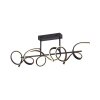 Leuchten-Direkt CURLS Ceiling Light LED black, 3-light sources
