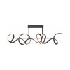 Leuchten-Direkt CURLS Ceiling Light LED black, 3-light sources
