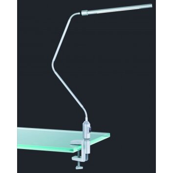 Trio 5225 clamp-on light LED stainless steel, titanium, 1-light source