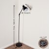 TIMOLA Floor Lamp black, 1-light source