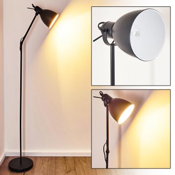 TIMOLA Floor Lamp black, 1-light source