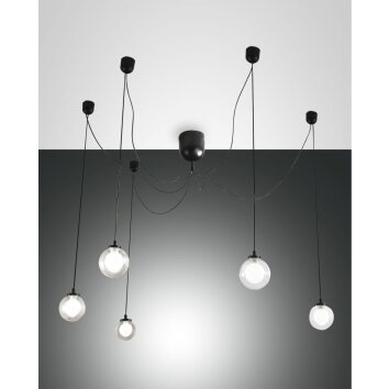 Fabas Luce BLOG Pendant Light LED black, 1-light source