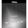 Paul Neuhaus NELE pendant light LED stainless steel, 5-light sources