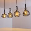 WALTERSWALD Pendant Light black, 4-light sources