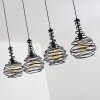 WALTERSWALD Pendant Light black, 4-light sources