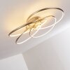 GIMDALEN Ceiling light LED matt nickel, 1-light source, Remote control