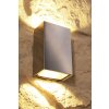 Lcd outdoor wall light LED stainless steel, 2-light sources