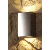 Lcd outdoor wall light LED stainless steel, 2-light sources