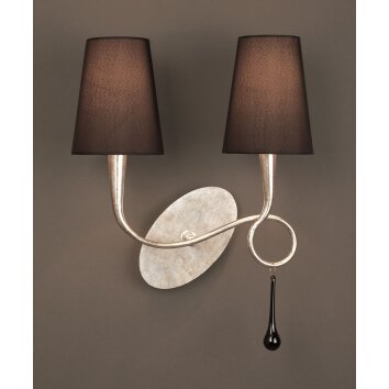 Mantra Paola wall light silver, 2-light sources