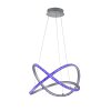 Reality RUBIN Pendant Light LED aluminium, 1-light source, Remote control, Colour changer