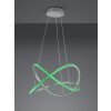 Reality RUBIN Pendant Light LED aluminium, 1-light source, Remote control, Colour changer