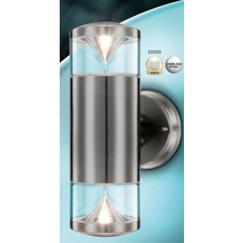 Globo CARME outdoor light LED stainless steel, 2-light sources