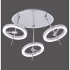 Paul Neuhaus Q-AMY Ceiling Light LED stainless steel, 6-light sources, Remote control