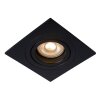 Lucide TUBE Recessed Spotlight black, 1-light source