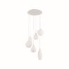 Ideal Lux SOFT Pendant Light white, 6-light sources
