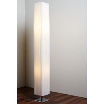 Globo Bailey floor lamp chrome, 2-light sources