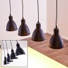 TIMOLA Pendant Light black, white, 4-light sources