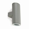Faro Piston outdoor wall light grey, 2-light sources