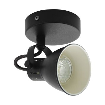 EGLO SERAS wall spotlight LED black, 1-light source