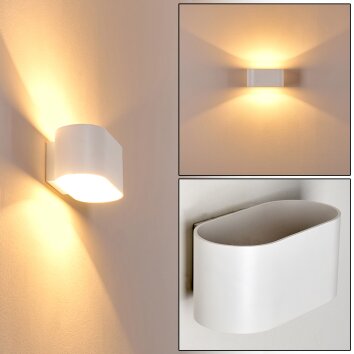 Wall Light Dapp white, 1-light source