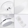 Doha ceiling fan LED white, 1-light source, Remote control