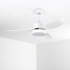 Doha ceiling fan LED white, 1-light source, Remote control