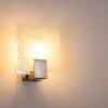 eckig wall light stainless steel, white, 1-light source