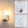 eckig wall light stainless steel, white, 1-light source