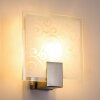 eckig wall light stainless steel, white, 1-light source