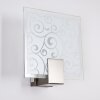 eckig wall light stainless steel, white, 1-light source
