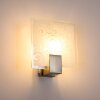 eckig wall light stainless steel, white, 1-light source