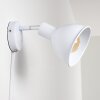 Caney Wall Light white, 1-light source