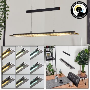 Junsele Pendant Light LED black, 1-light source