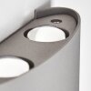 ABAIANG Outdoor Wall Light LED grey, 1-light source