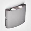 ABAIANG Outdoor Wall Light LED grey, 1-light source
