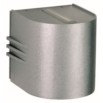 Albert 2306 outdoor wall light LED silver, 2-light sources