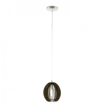 Eglo COSSANO pendant light matt nickel, 1-light source