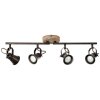 Spotlight Brilliant Seed Dark wood, black, 4-light sources