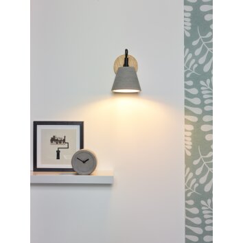 Lucide POSSIO wall light grey, 1-light source