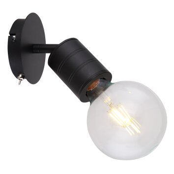 Globo HERMINE Spotlight black, 1-light source