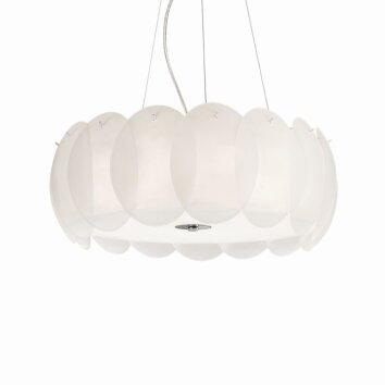 Ideal Lux OVALINO Pendant Light white, 8-light sources
