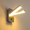 Sakami wall light LED matt nickel, 2-light sources