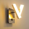 Sakami wall light LED matt nickel, 2-light sources